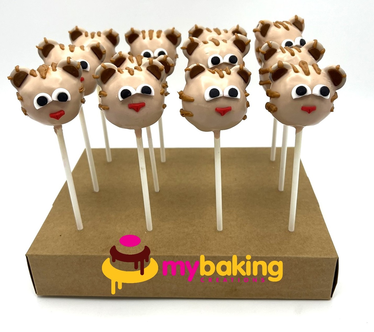 Custom lemur animal themed cake pops Bay Area bakery
